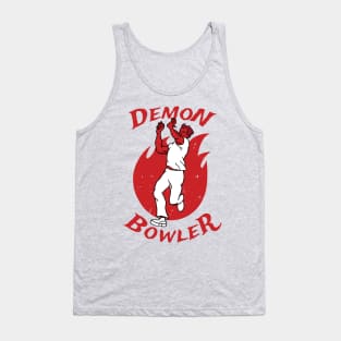 Cricket Player Demon Fast Bowler Cricket Fan Tank Top